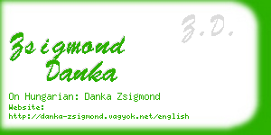 zsigmond danka business card